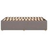 vidaXL Cadru de pat fără saltea Taupe 120x190 cm țesătură