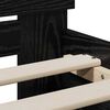vidaXL Cadru de pat Stejar Negru 90 x 200 cm Lemn compozit