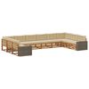 vidaXL Seturi de canapele 10 buc. Lemn Solid de Acacia