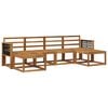 vidaXL Set de canapele de exterior 6 pcs natural Lemn Solid de Acacia