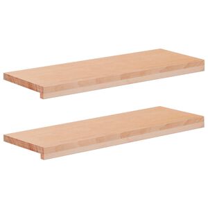 vidaXL Trepte de scară 2 buc. 70 x 25 x 2 cm natural Lemn de fag masiv