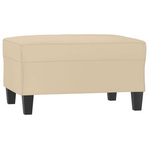 vidaXL Taburet, crem, 70x55x41 cm, microfibră