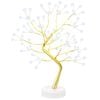 vidaXL Mini brad de Crăciun Starburst 2 buc. Auriu 12 x 50 cm Oțel