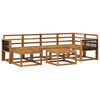 vidaXL Set de canapele de exterior 7 pcs natural Lemn Solid de Acacia