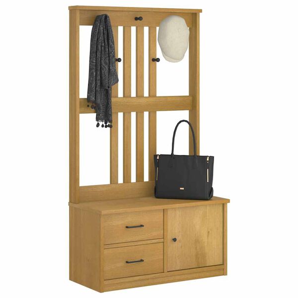 vidaXL Arborele „SANDNES” 87x40x159,5 cm din lemn masiv de pin