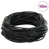 vidaXL Cord din Piele Negru &Oslash;1 mm x 10 m Piele