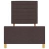 vidaXL Cadru de pat cu headboard Maro &icirc;nchis 80 x 200 cm țesătură