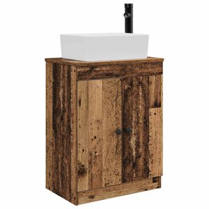 vidaXL Mobilă de baie cu chiuvetă Lemn vechi 54 x 35 x 83 cm