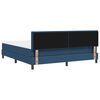 vidaXL Pat boxspring cu saltea albastru 180 x 200 cm țesătură