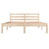vidaXL Cadru de pat dublu, 135x190 cm, lemn masiv de pin