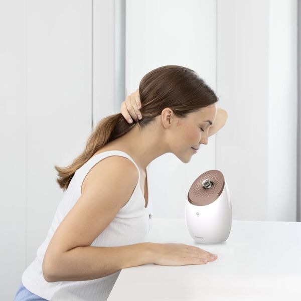 Medisana Saună facială nano-ionică "DS 600", alb și auriu roz