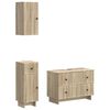 vidaXL Set de cabinet pentru baie cu 3 piese EDE Stejar Sonoma