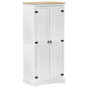 vidaXL Dulapuri Alb 76 x 50 x 170 cm Lemn de pin masiv