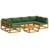 vidaXL Set de canapea 7 buc. natural Lemn Solid de Acacia