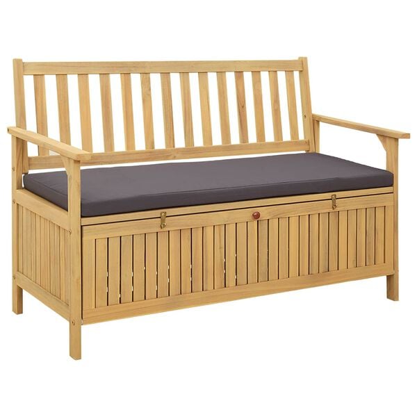 vidaXL Bancă cu spațiu de depozitare cu pernă cu depozitare cu ușă