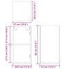 vidaXL Dulap suspendat “Lyon”, stejar Sonoma, 29,5x31x60 cm, PAL