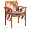 vidaXL Set mobilier de exterior cu perne 9 piese, lemn masiv de acacia