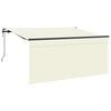 vidaXL Copertină retractabilă Crem 300 x 200 cm țesătură
