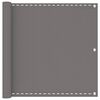 vidaXL Ecran de balcon Gri deschis 90 x 1200 cm HDPE și Aluminiu