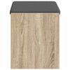 vidaXL Bancă pentru hol cu pernă cu raft Stejar Sonoma 63 x 38 x 45 cm