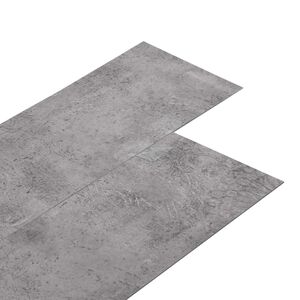 vidaXL Plăci de pardoseală PVC autocolante Ciment maro 30,5 x 61 cm