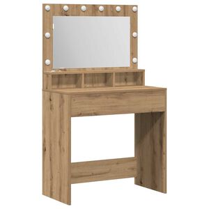 vidaXL Masă de Machiaj Stejar Artizanal 75,5 x 41 x 135 cm