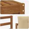 vidaXL Set de canapele de exterior cu pernă 4 pcs Natural și Bej