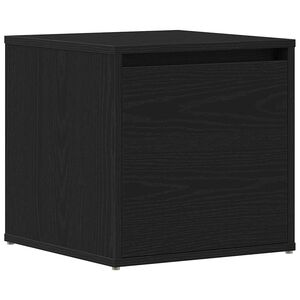 vidaXL Comodă cu sertare Stejar Negru 40,5 x 40 x 40 cm Lemn prelucrat