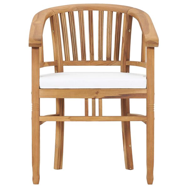 vidaXL Set mobilier de grădină cu perne, 5 piese, lemn masiv de tec