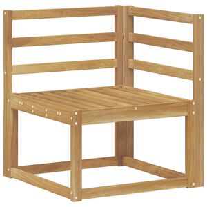 vidaXL Sofa Colțar pentru Exterior Lemn Solid de Acacia Alb