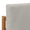 vidaXL Set de canapele de exterior cu pernă natural 71 x 63 x 73 cm
