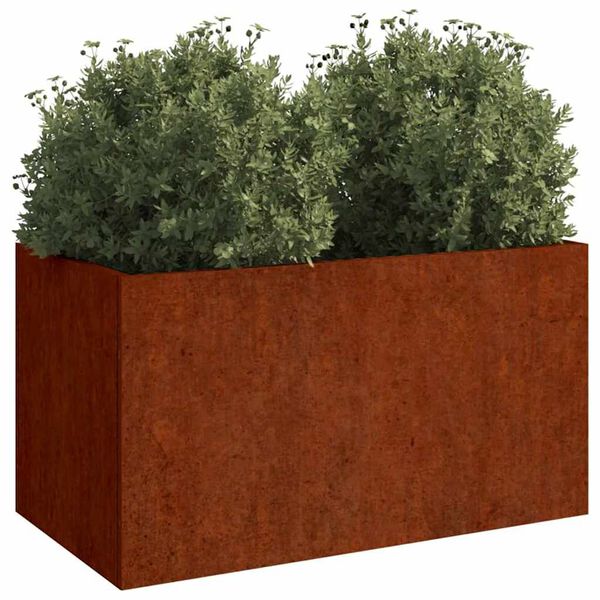 vidaXL Jardinieră, 62x40x39 cm, oțel corten