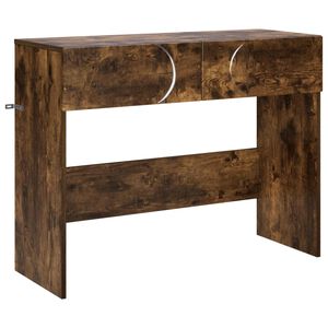 vidaXL Consolă Stejar fumuriu 96,5 x 38 x 75 cm Lemn prelucrat