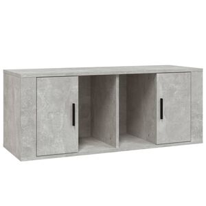 vidaXL Comodă TV, gri beton, 100x35x40 cm, lemn prelucrat