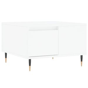 vidaXL Măsuță de cafea, alb, 55x55x36,5 cm, lemn prelucrat