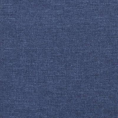 vidaXL Pat box spring cu saltea, albastru, 120x190 cm, material textil