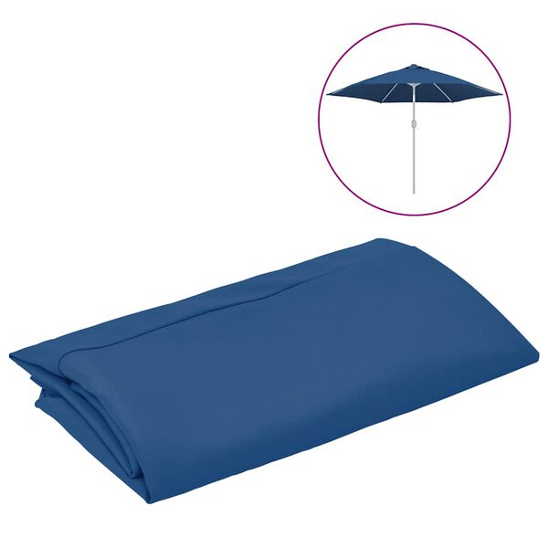 vidaXL Pânză de schimb umbrelă de soare grădină albastru azuriu 300 cm