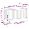 vidaXL Jardinieră de grădină cu căptușeală, 99,5x38x50 cm, lemn acacia