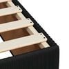 vidaXL Pat box spring cu saltea, negru, 200x200 cm, catifea