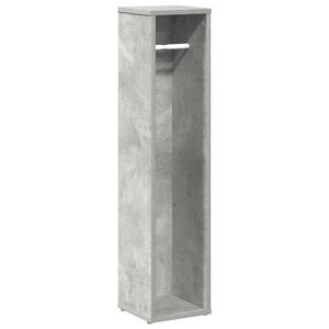 vidaXL Dulap de baie cu suport pentru role, gri beton, 20,5x20x90 cm