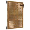 vidaXL Poartă de grădină 85x125 cm, oțel Corten, design pătrat