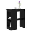 vidaXL Masă de bar Stejar Negru 90 x 47.5 x 103.5 cm Lemn compozit