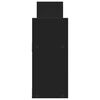 vidaXL Dulap de perete, 100x18x40 cm, negru, lemn prelucrat