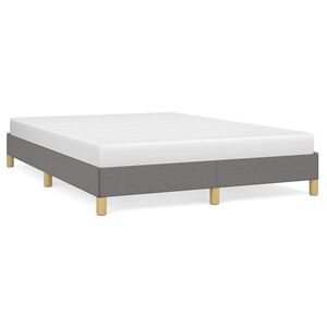 vidaXL Cadru de pat fără saltea, gri &icirc;nchis, 160x200 cm, textil