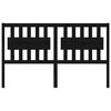 vidaXL Tăblie de pat, negru, 155,5x4x100 cm, lemn masiv de pin