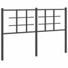vidaXL Tăblie de pat de schimb metalică, negru, 140 cm