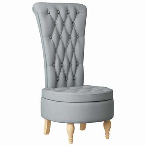 vidaXL Fotoliu slipper Gri deschis 56,5 x 70 x 110 cm țesătură