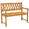 vidaXL Bancă de exterior natural 110 x 55,5 x 90 cm