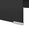 vidaXL Stand TV/Suport monitor, sticlă, 70x30x13 cm, negru