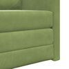 vidaXL Pat canapea 60cm Verde deschis Catifea